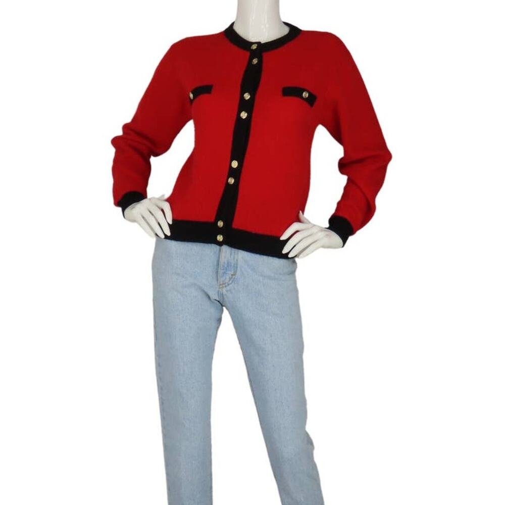 80s Vintage Lauren Cole Angora Glam Rock Cardigan Sweater